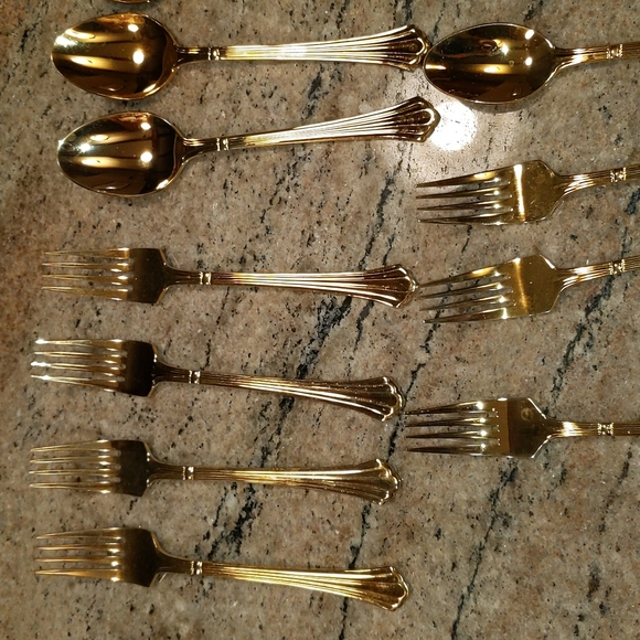 Retroneu Dining 8 Karat Gold Plated Flatware Retroneu Poshmark
